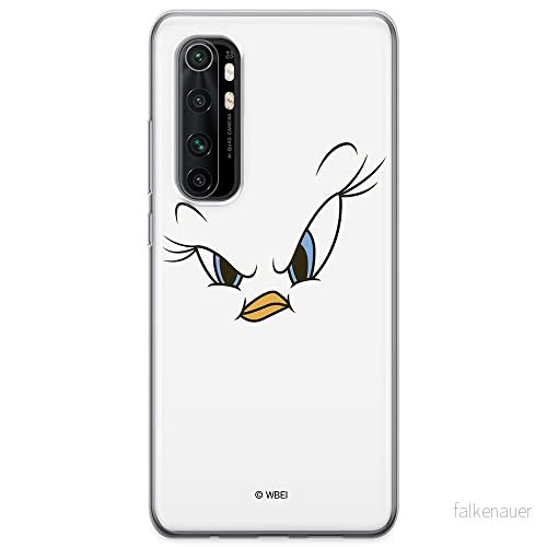 ERT GROUP mobiltelefonfodral för Xiaomi MI NOTE 10 Lite originalt och officiellt licensierat Looney Tunes mönster Tweety 001 anpassad till formen på mobiltelefonen, fodral tillverkad av TPU plast 5904805589188