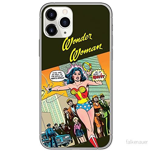 ERT GROUP mobiltelefonfodral för Apple Iphone 11 originalt och officiellt licensierat DC mönster Wonder Woman 016 Vit optimalt anpassad till formen på mobiltelefonen, fodral tillverkad av TPU plast 5902980826104