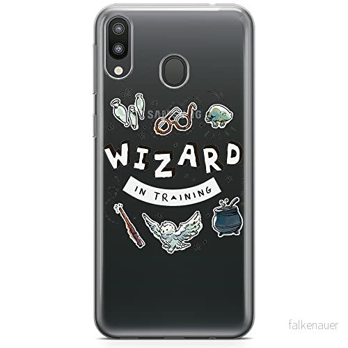 ERT GROUP mobiltelefonfodral för Samsung M20 originalt och officiellt licensierat Harry Potter mönster 242 optimalt anpassad till formen på mobiltelefonen, gedeeltelijk transparant 5905131628480