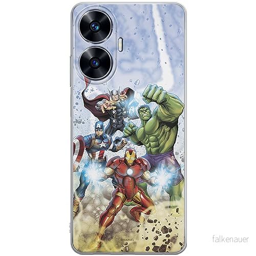 ERT GROUP mobiltelefonfodral för Realme C55 originalt och officiellt licensierat Marvel mönster Avengers 003 optimalt anpassad till formen på mobiltelefonen, fodral tillverkad av TPU plast 5905511873134