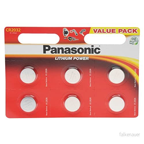 Panasonic CR2025 litium-knappcellsbatterier - 3 V - 6 st 5410853043829