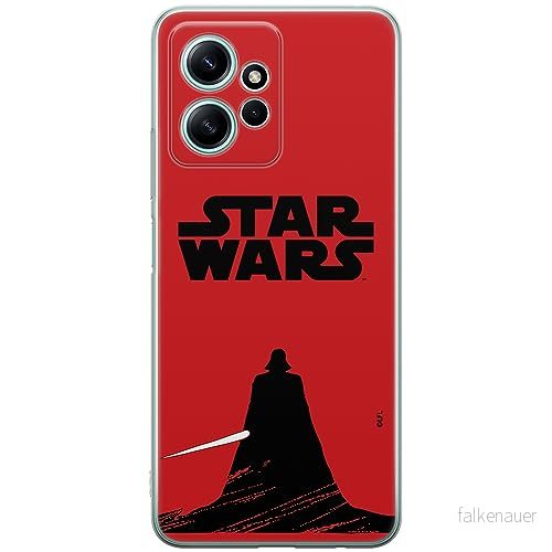 ERT GROUP mobiltelefonfodral för Xiaomi REDMI NOTE 12 4G originalt och officiellt licensierat Star Wars mönster Darth Vader 015 anpassad till formen på mobiltelefonen, fodral tillverkad av TPU plast 5905511941284
