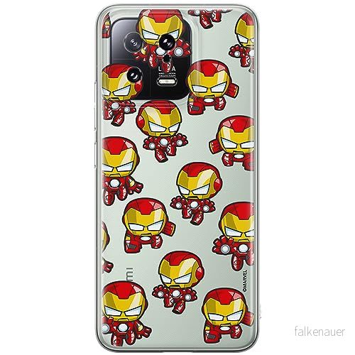 ERT GROUP mobiltelefonfodral för Xiaomi 13 originalt och officiellt licensierat Marvel mönster Iron Man 031 optimalt anpassad till formen på mobiltelefonen, gedeeltelijk transparant 5905511901653