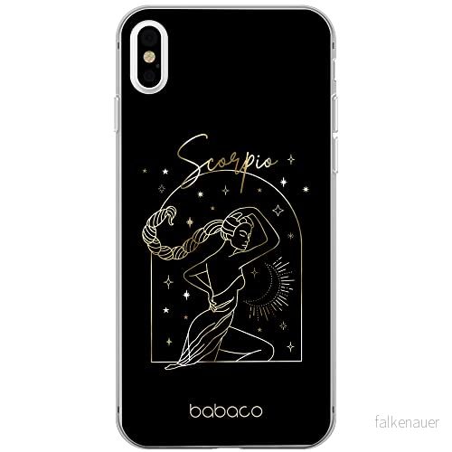 ERT GROUP mobiltelefonfodral för Apple Iphone XS Max originalt och officiellt licensierat Babaco mönster Zodiac Woman 008 Vit anpassad till formen på mobiltelefonen, fodral tillverkad av TPU plast 5903932231250