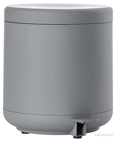 Zone Denmark Ume avfallsbehållare för badrum, kosmetikbehållare, pedalhink med lock löstagbar innerbehållare och mjukstängning, diameter 19,5 cm, höjd 22 4 liter, grå 5708760660391 Zone Denmark Ume avfallsbehållare för badrum, kosmetikbehållare, pedalhink med lock löstagbar innerbehållare och mjukstängning, diameter 19,5 cm, höjd 22 4 liter, grå 5708760660391