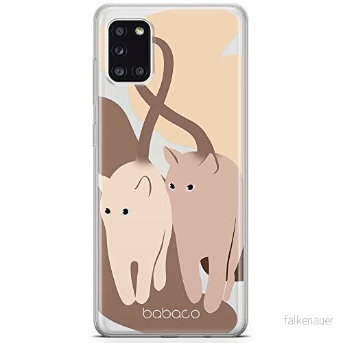 ERT GROUP mobiltelefonfodral för Samsung A31 originalt och officiellt licensierat Babaco mönster Cats 002 optimalt anpassad till formen på mobiltelefonen, gedeeltelijk transparant 5905131077936