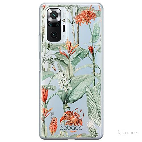 ERT GROUP mobiltelefonfodral för Xiaomi REDMI NOTE 10 PRO originalt och officiellt licensierat Babaco mönster Flowers 048 optimalt anpassad till formen på mobiltelefonen, gedeeltelijk transparant 5905131341112
