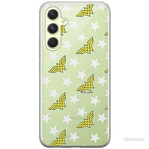 ERT GROUP mobiltelefonfodral för Samsung A54 5G originalt och officiellt licensierat DC mönster Wonder Woman 007 optimalt anpassad till formen på mobiltelefonen, gedeeltelijk transparant 5905511796655
