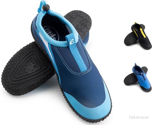 Cressi Coco Shoes Aquashoes unisex vuxen designad för vattensporter och bekväm promenad i fuktiga miljöer, hav strand, blå/azurblå, 37 EU/5,5 UK 8022983238289