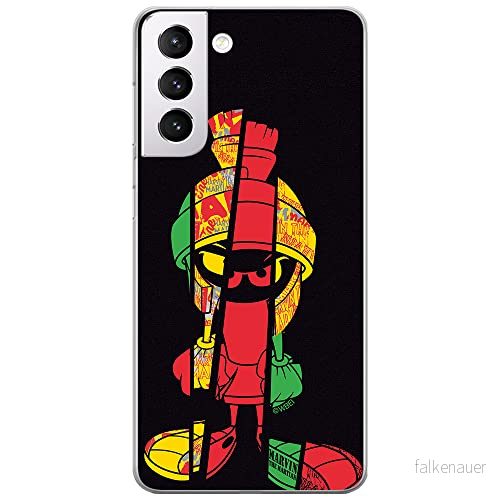 ERT GROUP mobiltelefonfodral för Samsung S21 PLUS originalt och officiellt licensierat Looney Tunes mönster Marvin 003 optimalt anpassad till formen på mobiltelefonen, fodral tillverkad av TPU plast 5903932381085