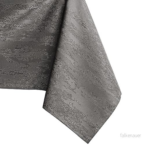 AmeliaHome 100 x cm bordsduk, fläckskydd, lotuseffekt, tvättbar, vattenavvisande, ornament kakao, Vesta 4251758686671