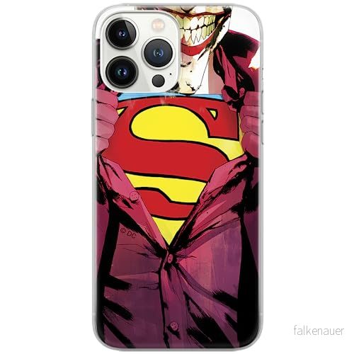 ERT GROUP mobiltelefonfodral för Iphone 13 PRO MAX originalt och officiellt licensierat DC mönster Joker 003 Vit optimalt anpassad till formen på mobiltelefonen, fodral tillverkad av TPU plast 5903932926569