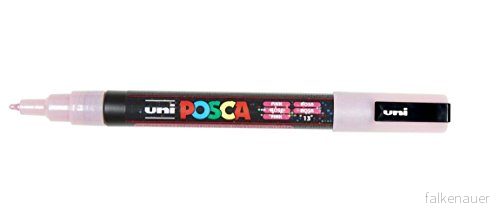 uni ball POSCA PC 3M fin markör Black P En storlek Glitter Pink 4902778198001