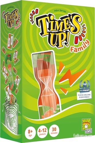 Asmodee Repos Production Time's Up Family (med gigantisk timglas) Brädspel Kortspel Stämningsspel Familjespel Från 8 år 4 till 12 spelare Svensk version 5425016927090