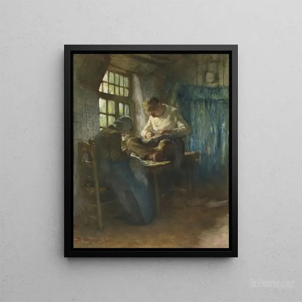 Målning Les tailleurs du village - Bernardus Johannes Blommers | Konsttryck