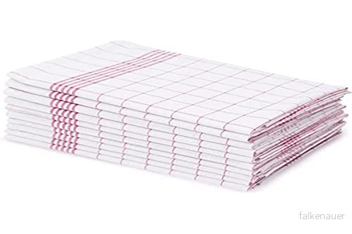 Amago Kökshanddukar 100 % Bomull (10 St), 50 x 70 cm Röd 4021626185564