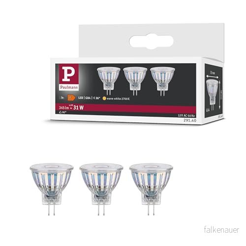 Paulmann 29140 Standard 12V LED reflektor GU4 3x345lm 3x4,2W 2700K silverlampa 4000870291405