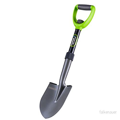Earthwise 66,5 tum kolstål D handtag kompakt hopfällbar trenching minispade 52909694620