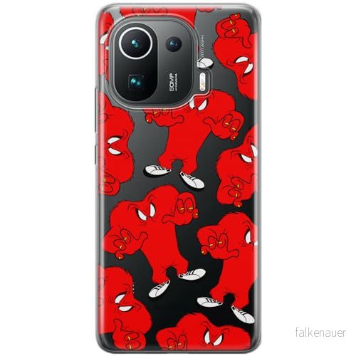 ERT GROUP mobiltelefonfodral för Xiaomi MI 11 PRO originalt och officiellt licensierat Looney Tunes mönster Gossamer 001 optimalt anpassad till formen på mobiltelefonen, gedeeltelijk transparant 5905511676421