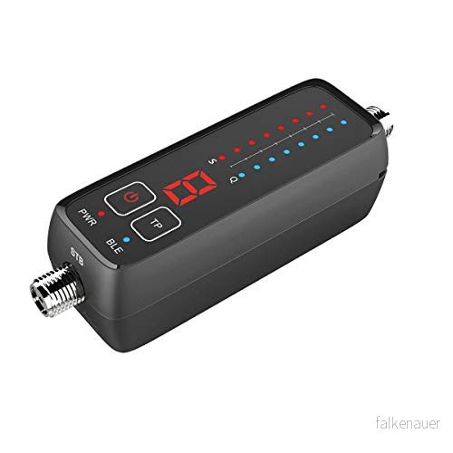 EasyFind BT SatFinder (8 förinställda satelliter, smarttelefonapp iOS Android, inklusive batteri, 80 g ljus, Nit funktion) 4250368421597