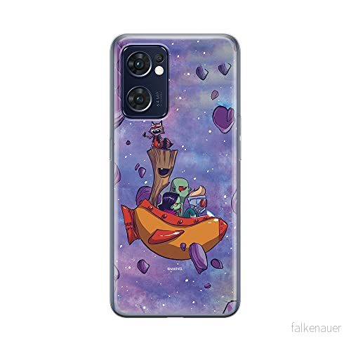 ERT GROUP mobiltelefonfodral för Oppo RENO 7 5G originalt och officiellt licensierat Marvel mönster Guardians of the Galaxy 010 anpassad till formen på mobiltelefonen, fodral tillverkad av TPU plast 5905511303556
