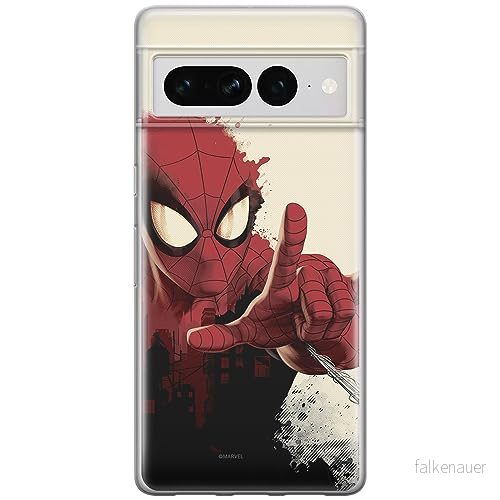ERT GROUP mobiltelefonfodral för Google PIXEL 7 PRO originalt och officiellt licensierat Marvel mönster Spider Man 006 optimalt anpassad till formen på mobiltelefonen, fodral tillverkad av TPU plast 5905795179984