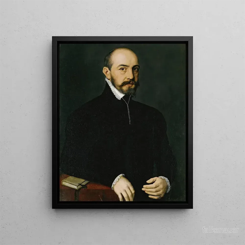 Målning Portrait av en gentleman – Antonis Mor | Konsttryck Målning Portrait av en gentleman – Antonis Mor | Konsttryck