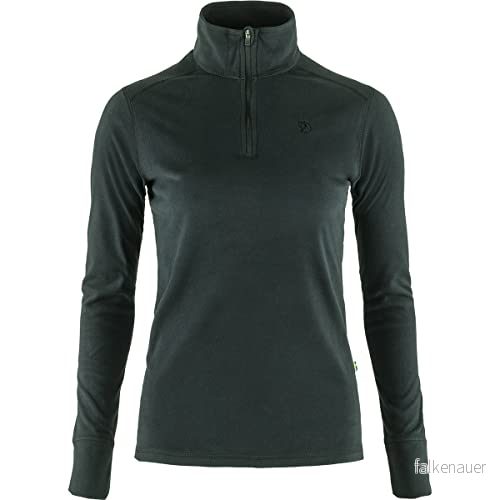 Fjallraven Skare Half Zip W Tröja, Kvinna, Svart, XS 7323450647216