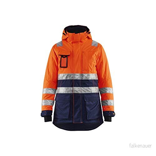 VARSELPARKAS 4472 1987 VINTER DAM VARSELORANGE/MARINBLÅ XXXL Beijerbygg Byggmaterial 7330509616222