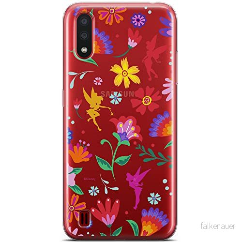 ERT GROUP mobiltelefonfodral för Samsung A01 originalt och officiellt licensierat Disney mönster Tinker Bell 001 optimalt anpassad till formen på mobiltelefonen, gedeeltelijk transparant 5904805418884