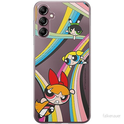 ERT GROUP mobiltelefonfodral för Samsung A14 4G/5G originalt och officiellt licensierat The Powerpuff Girls mönster 020 optimalt anpassad till formen på mobiltelefonen, gedeeltelijk transparant 5905511967536