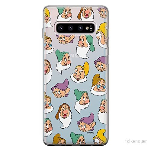 ERT GROUP mobiltelefonfodral för Samsung S10 PLUS originalt och officiellt licensierat Disney mönster Snow White and the Seven Dwarfs 015, gedeeltelijk transparant 5905131775955
