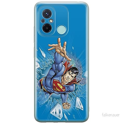 ERT GROUP mobiltelefonfodral för Xiaomi REDMI 12C/ 11A originalt och officiellt licensierat DC mönster Superman 005 anpassad till formen på mobiltelefonen, fodral tillverkad av TPU plast 5905511854546