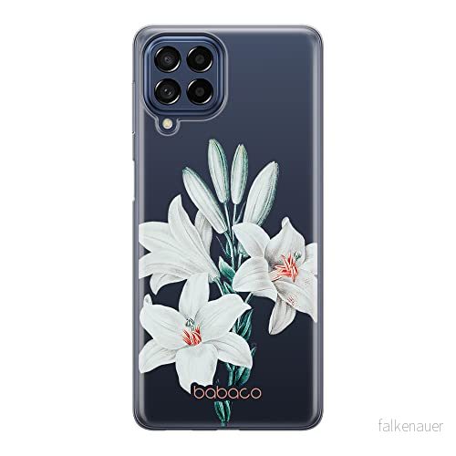 ERT GROUP mobiltelefonfodral för Samsung M53 5G originalt och officiellt licensierat Babaco mönster Flowers 039 optimalt anpassad till formen på mobiltelefonen, gedeeltelijk transparant 5905511390112