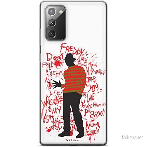 ERT GROUP mobiltelefonfodral för Samsung GALAXY NOTE 20 originalt och officiellt licensierat Horror mönster Nightmare of Elm Street 010, fodral tillverkad av TPU plast 5905511092931