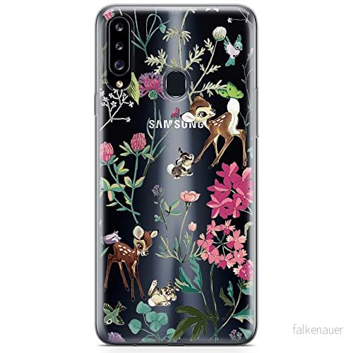ERT GROUP mobiltelefonfodral för Samsung A20S originalt och officiellt licensierat Disney mönster Bambi & Friends 001 optimalt anpassad till formen på mobiltelefonen, gedeeltelijk transparant 5904805434662