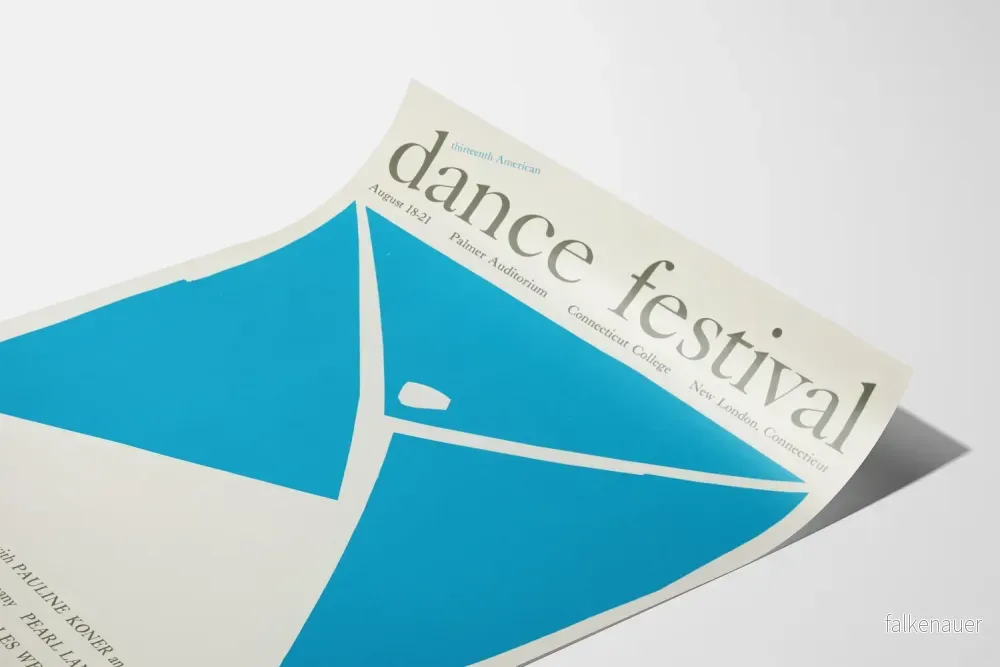 Vintage väggdekoration för affischen Thirteenth American Dance Festival - Bild 3