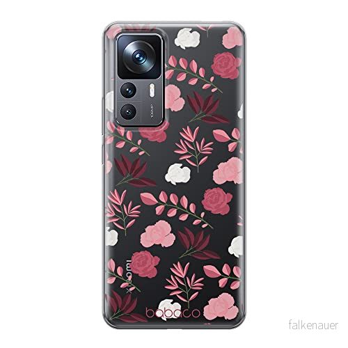 ERT GROUP mobiltelefonfodral för Xiaomi 12T/12T pro/K50 Ultra originalt och officiellt licensierat Babaco mönster Flowers 020 optimalt anpassad till formen på mobiltelefonen, gedeeltelijk transparant 5905511580582
