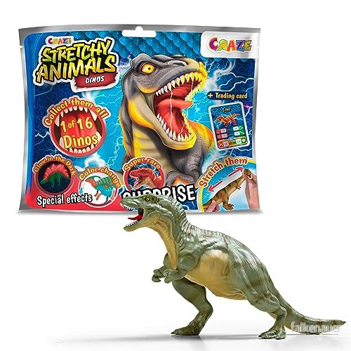 Craze Stretchig animals dinos superstretchiga dino figurer, dinosaurieleksaker för att samla med elastisk hud och speciell fyllning 4059779043851