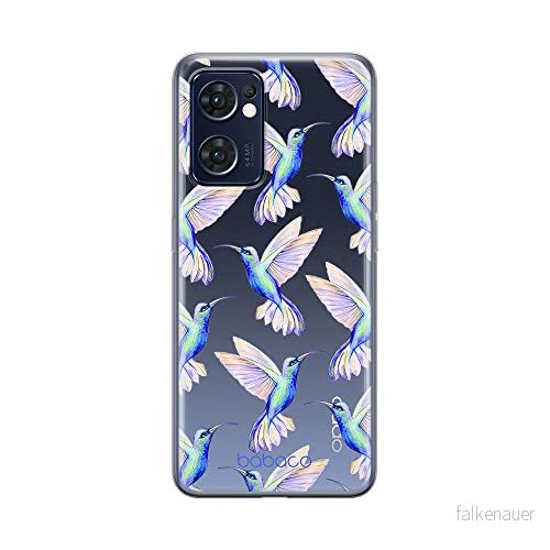 ERT GROUP mobiltelefonfodral för Oppo RENO 7 5G originalt och officiellt licensierat Babaco mönster Hummingbird 002 optimalt anpassad till formen på mobiltelefonen, gedeeltelijk transparant 5905511307561