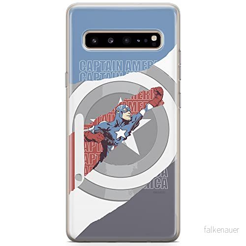ERT GROUP Mobiltelefonskal för Samsung S10 5G original och officiellt licensierat Marvel mönster Captain America 013 optimalt anpassat till mobiltelefonens form, TPU fodral 5904805504716