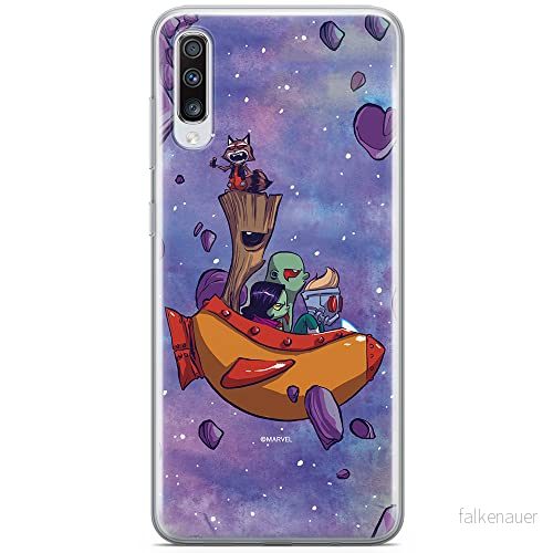 ERT GROUP mobiltelefonfodral för Samsung A70 originalt och officiellt licensierat Marvel mönster Guardians of the Galaxy 010 anpassad till formen på mobiltelefonen, fodral tillverkad av TPU plast 5902980414714