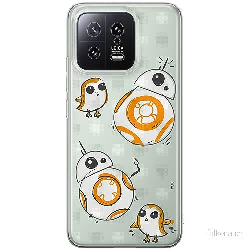 ERT GROUP mobiltelefonfodral för Xiaomi 13 originalt och officiellt licensierat Star Wars mönster BB 8 010 optimalt anpassad till formen på mobiltelefonen, gedeeltelijk transparant 5905511899974
