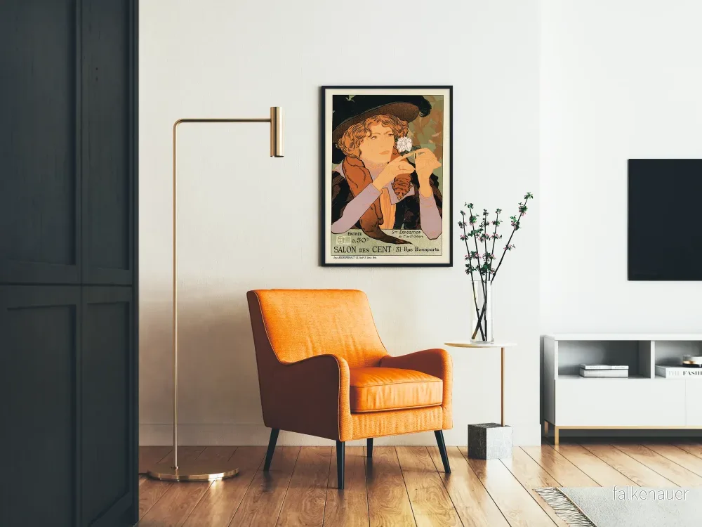 Vintageaffisch för Salon des Cent konstutställning - Bild 2