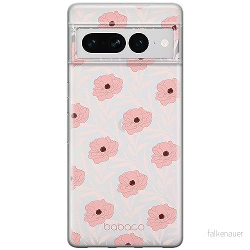 ERT GROUP mobiltelefonfodral för Google PIXEL 7 PRO originalt och officiellt licensierat Babaco mönster Flowers 017 optimalt anpassad till formen på mobiltelefonen, gedeeltelijk transparant 5905795168360