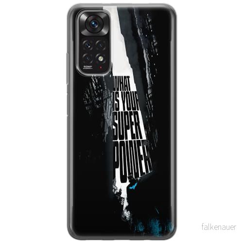ERT GROUP mobiltelefonfodral för Xiaomi REDMI NOTE 11S 4G / 11 originalt och officiellt licensierat DC mönster Batman 001, fodral tillverkad av TPU plast 5905511553050