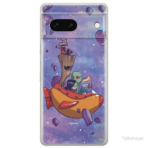 ERT GROUP mobiltelefonfodral för Google PIXEL 7 originalt och officiellt licensierat Marvel mönster Guardians of the Galaxy 010 anpassad till formen på mobiltelefonen, fodral tillverkad av TPU plast 5905795157869