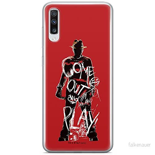 ERT GROUP mobiltelefonfodral för Samsung A70 originalt och officiellt licensierat Horror mönster Nightmare of Elm Street 006 anpassad till formen på mobiltelefonen, fodral tillverkad av TPU plast 5905511082864