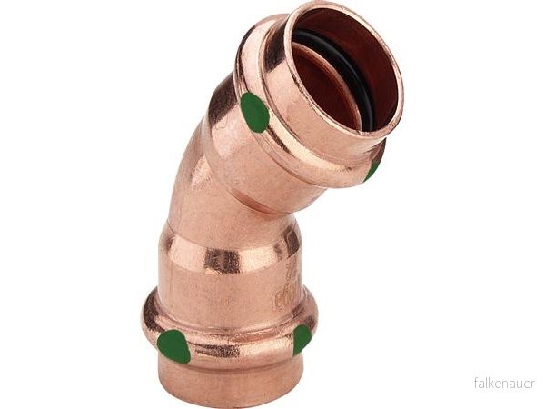 Viega Vpress Cu Böj 22 - 45° - 2 m 4015211292355