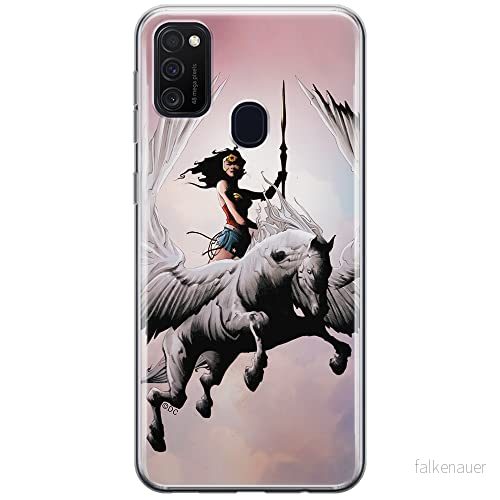ERT GROUP mobiltelefonfodral för Samsung M21 originalt och officiellt licensierat DC mönster Wonder Woman 002 optimalt anpassad till formen på mobiltelefonen, fodral tillverkad av TPU plast 5903537846446